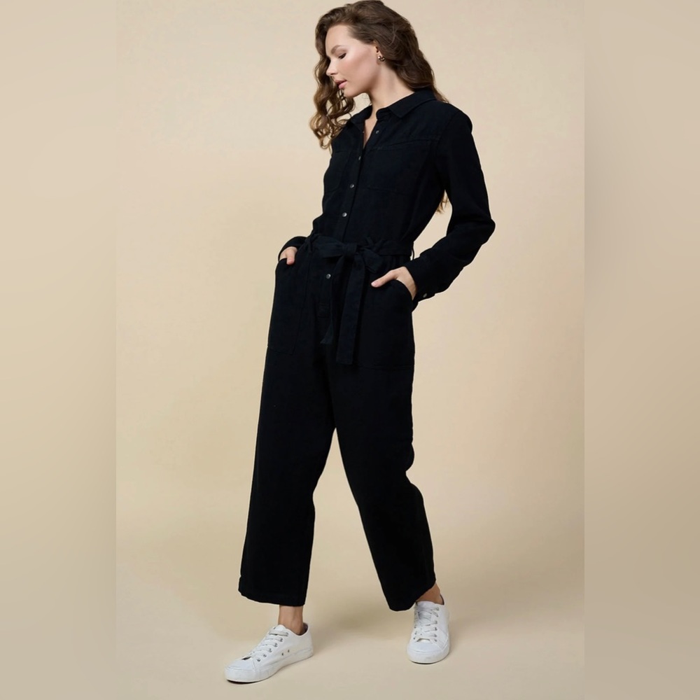 Skies Are Blue Black Jumpsuit